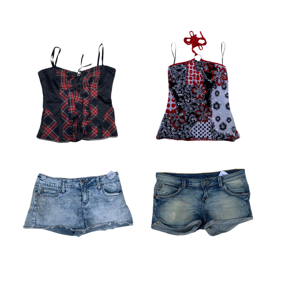 Hot Girl Summer-Y2k Cami and Micro Shorts Mix