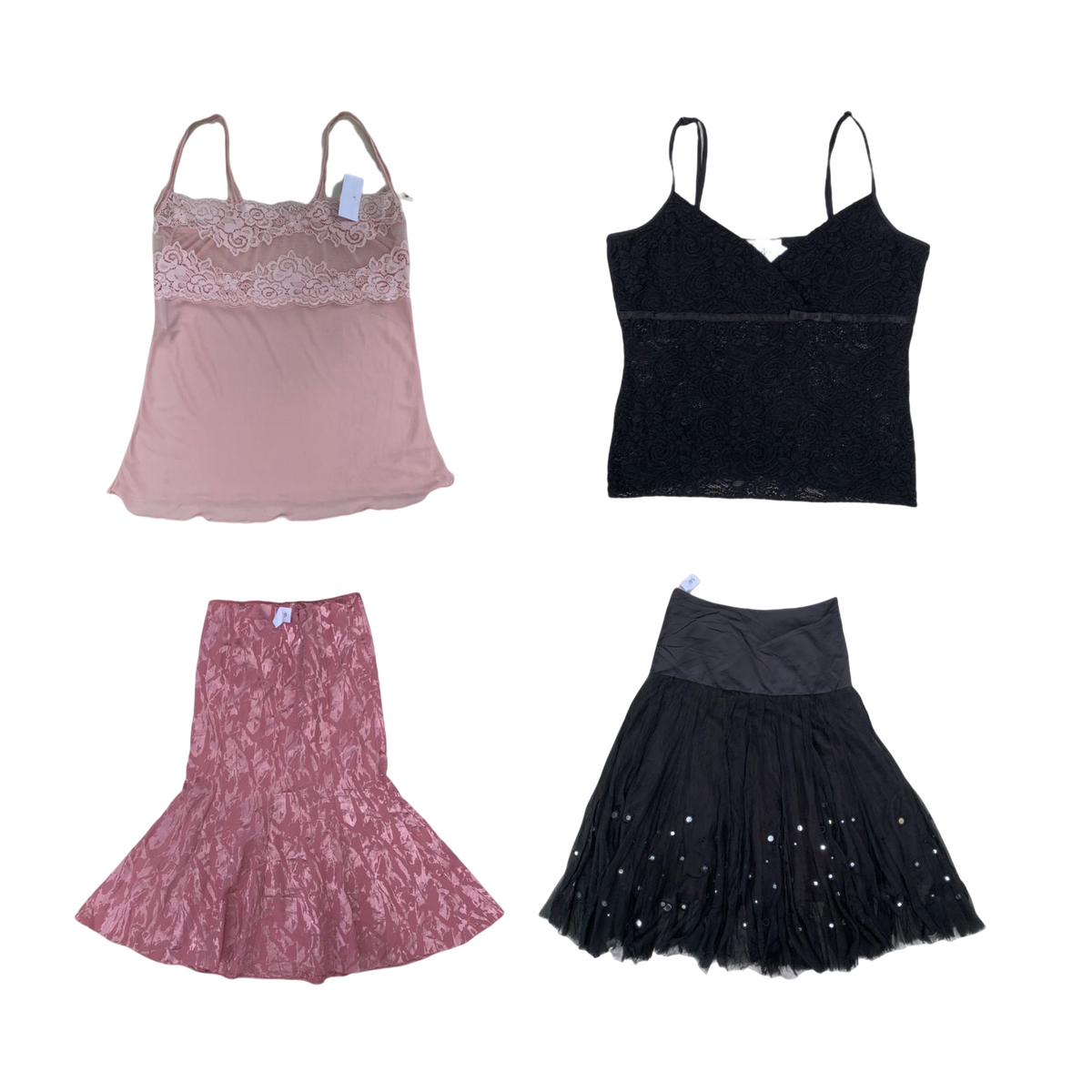 Y2K Main character Romantic Vibes Tops and Skirts Mix
