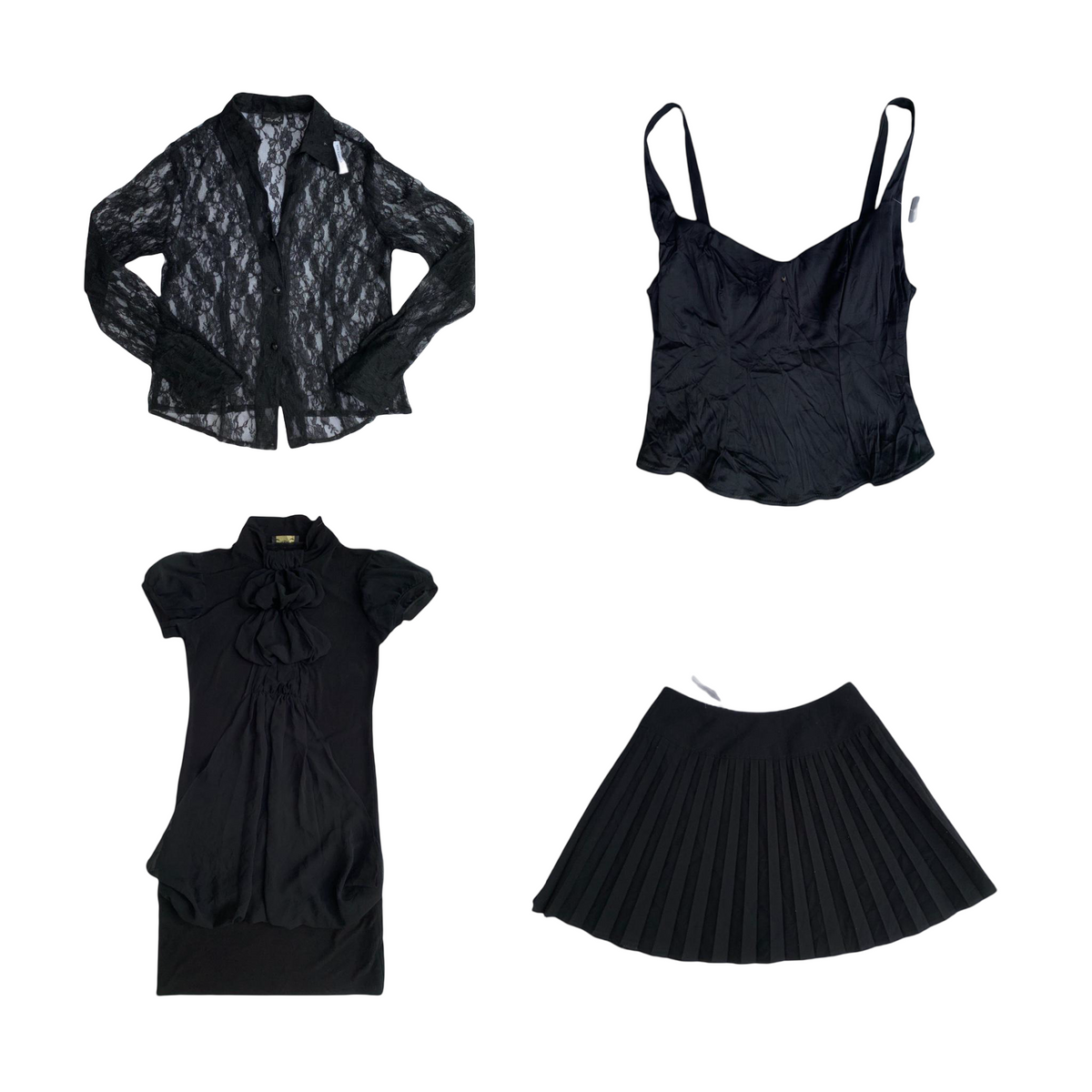 90'S Elevated Black Wardrobe Straples-Top