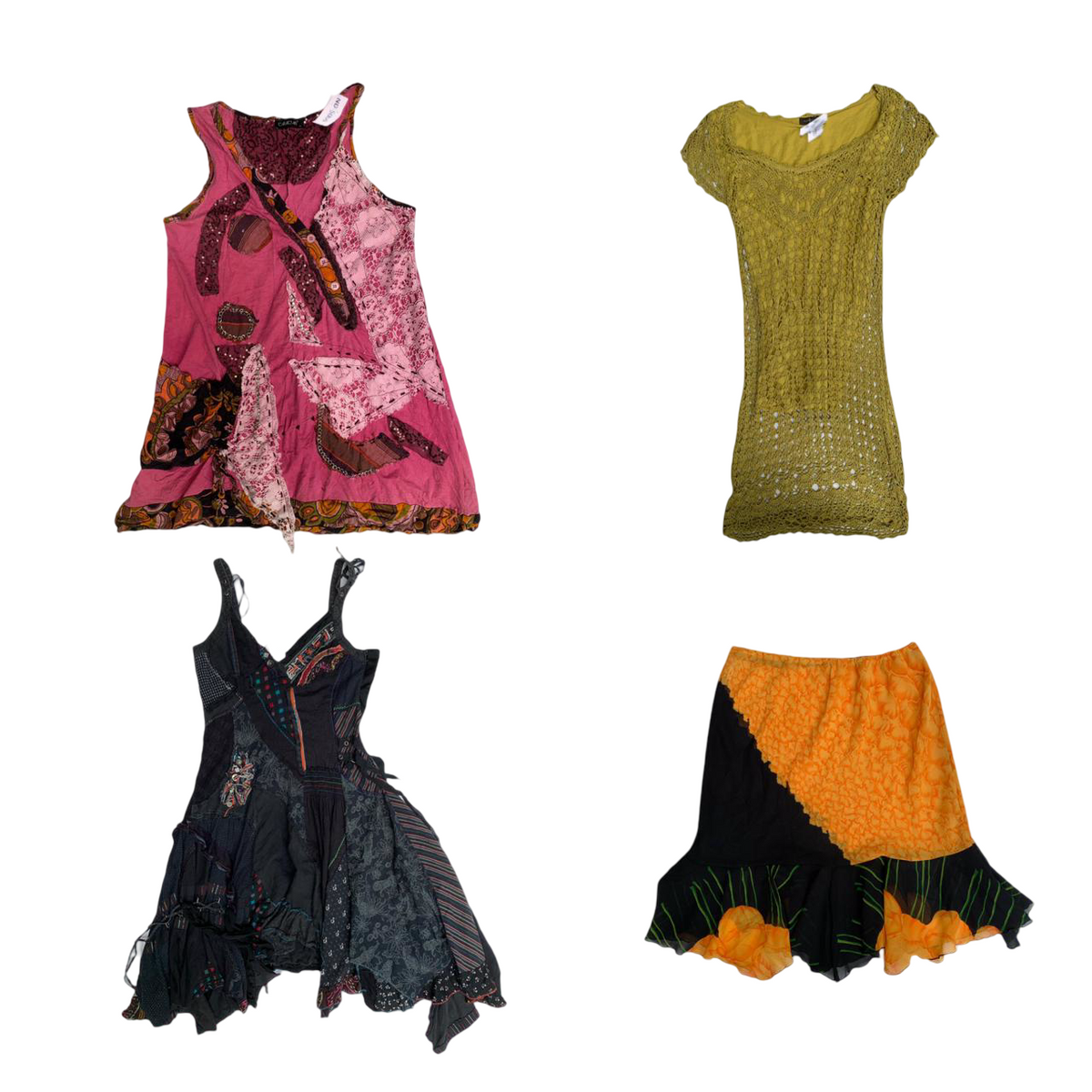 Bohemian Drift Crochet , Y2K Mesh