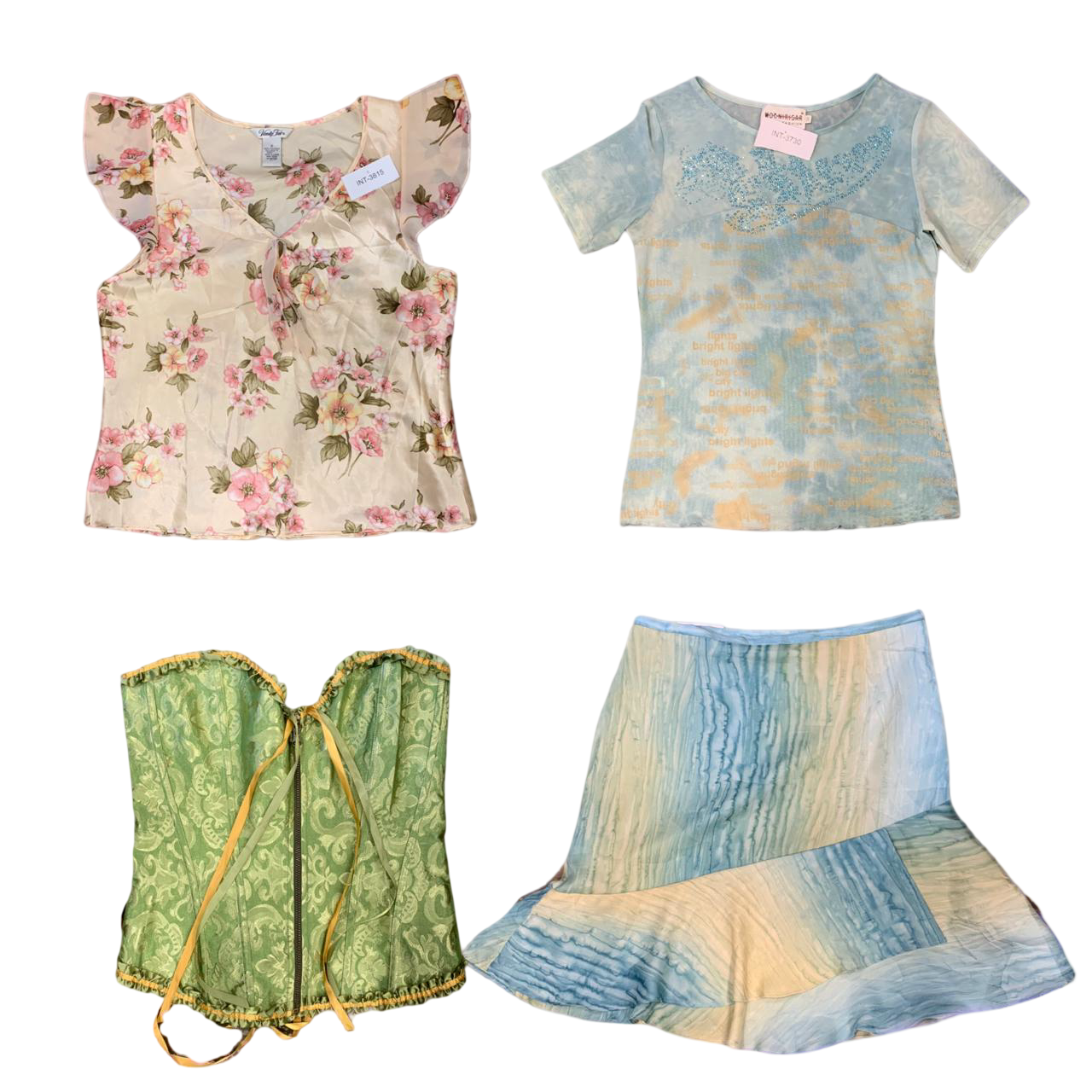 RX-B- 1102 - PASTEL DAYDREAMS TOPS Bundle - 09 Pieces