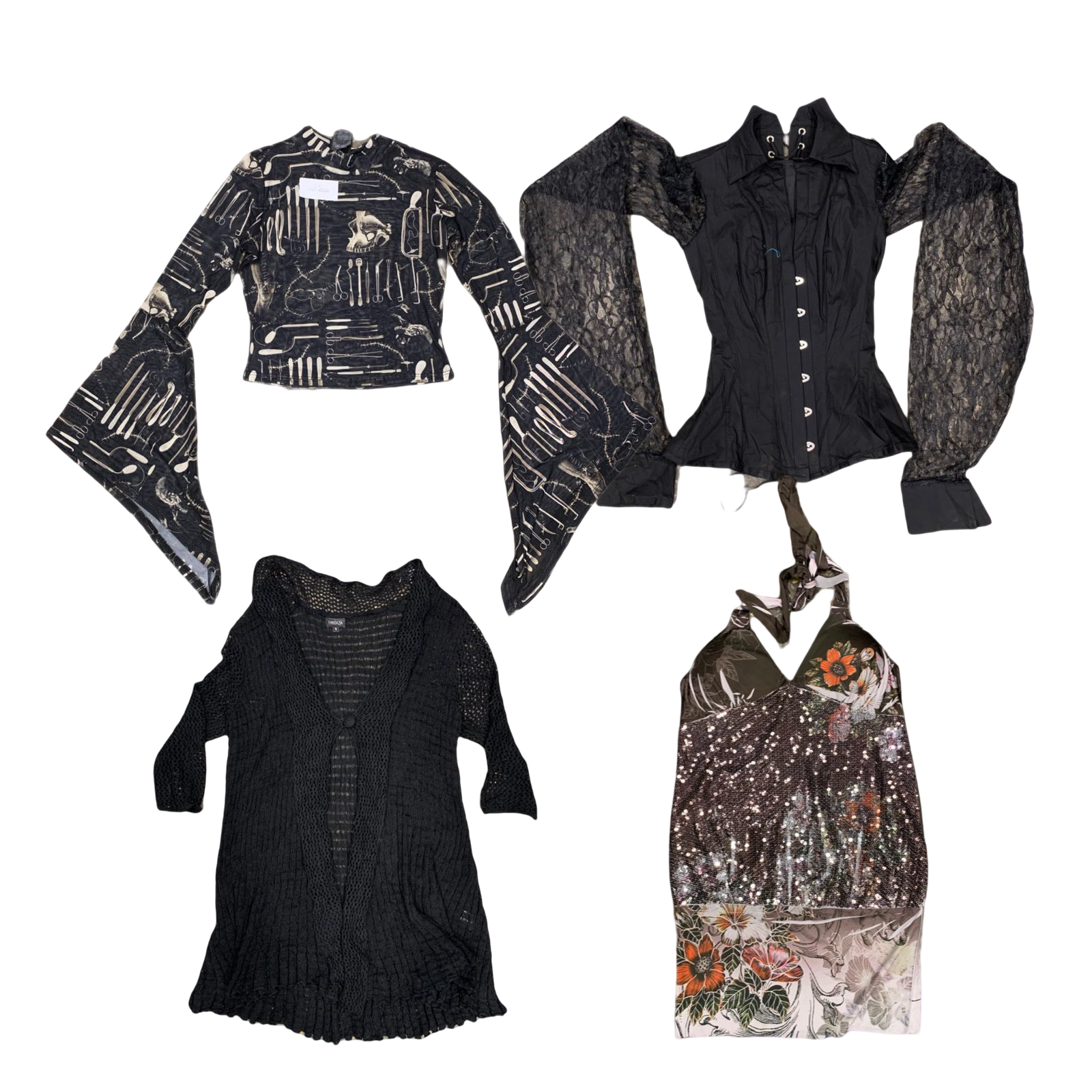 RX-B- 1135 WINTER GRUNGE WARDROBE TOPS Bundle - 11 Pieces