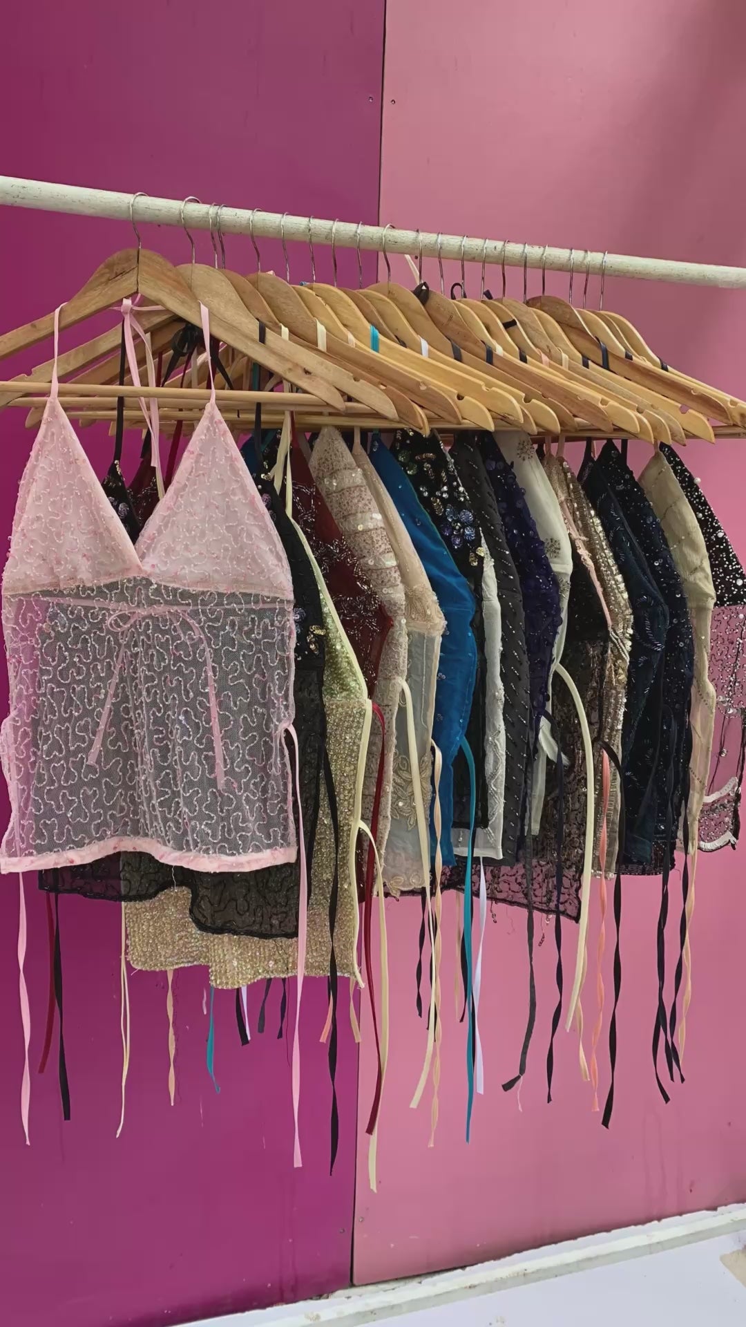 Load video: RWCD- Heavy Beaded/Embellished Backless Halter