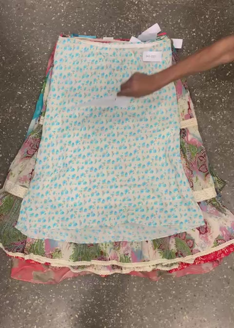 Load video: RX-B- 1115 - PRETTY PRINTED SUMMER SKIRTS Bundle - 10 Pieces