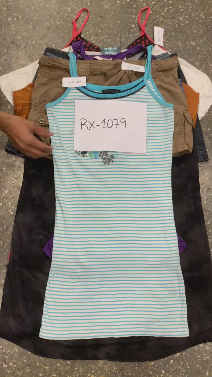 Load video: RX-B- 1079 - SUMME POP ( Y2K MINI SKIRTS AND Y2K BABY TEES ) Bundle - 10 Pieces
